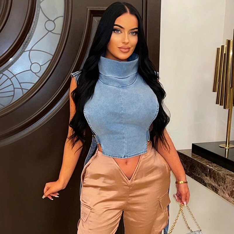 Denim Vest Factory - Washed Sleeveless Short