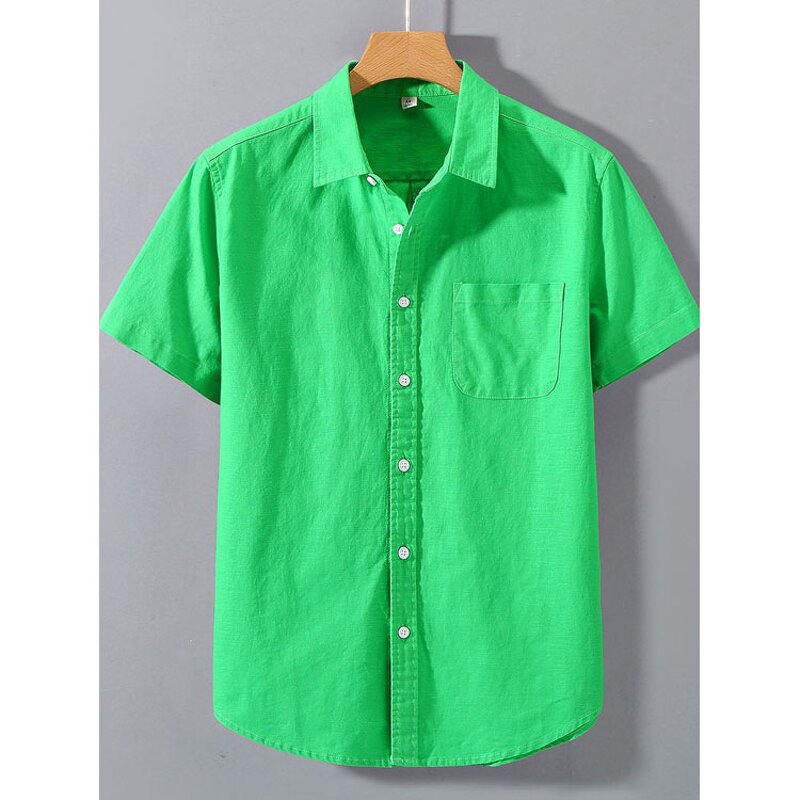 Men Shirt Factory - Japanese Style Linen Short