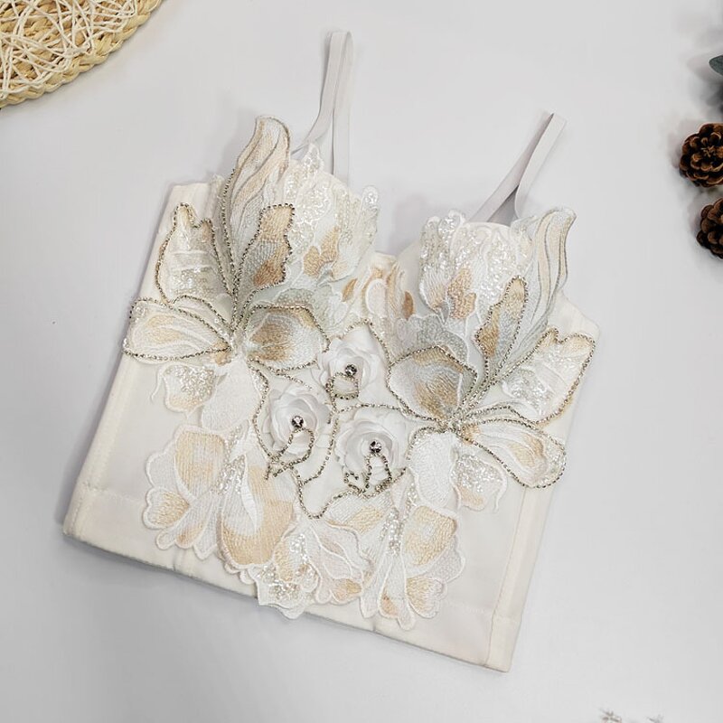 Bustier Top Factory - Slimming Beaded Embroidery