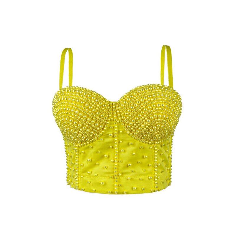 Corset Top Factory - 2025 Pearl Decorated Padded