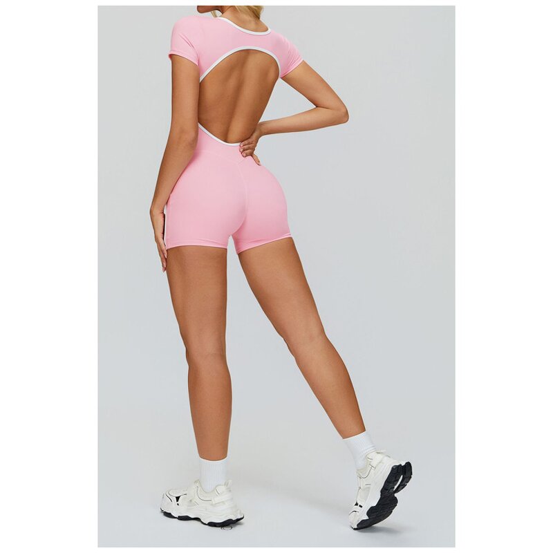 Sports Bodysuit Factory - One Piece Backless Jumpsuit