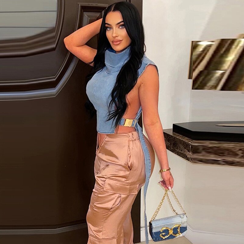 Denim Vest Factory - Washed Sleeveless Short