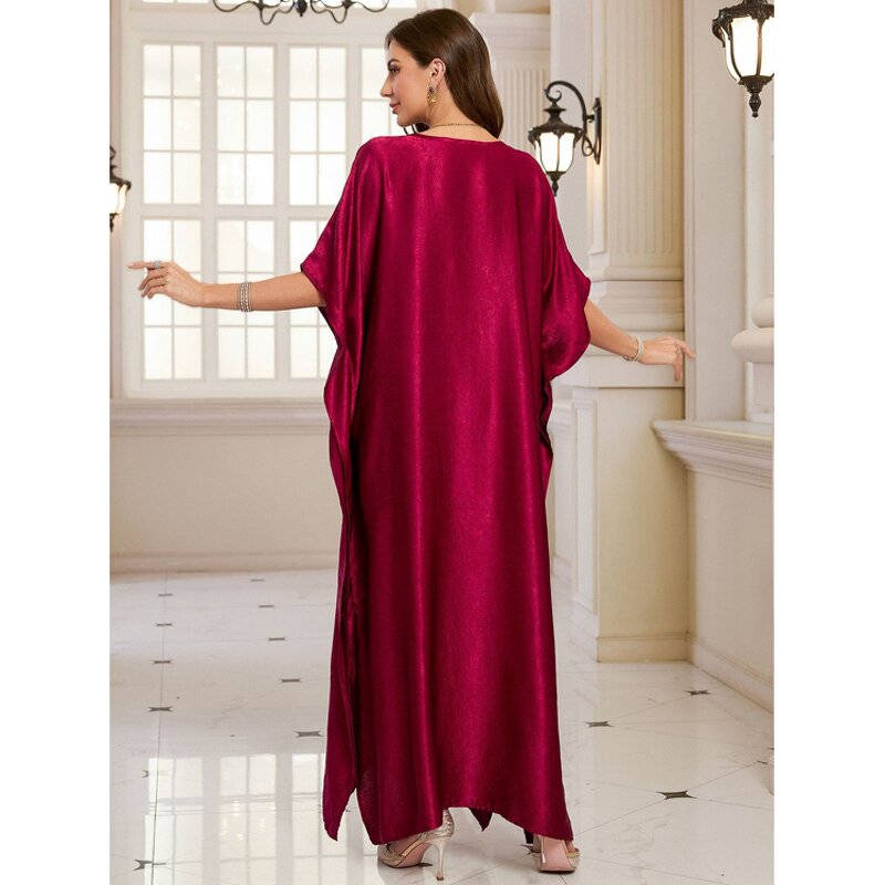 Beach Cover up Factory - Red Sequin Embroidered