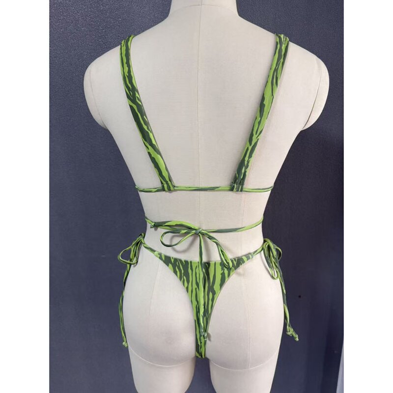 One Piece Bikini Factory - Deep V Neck Printed