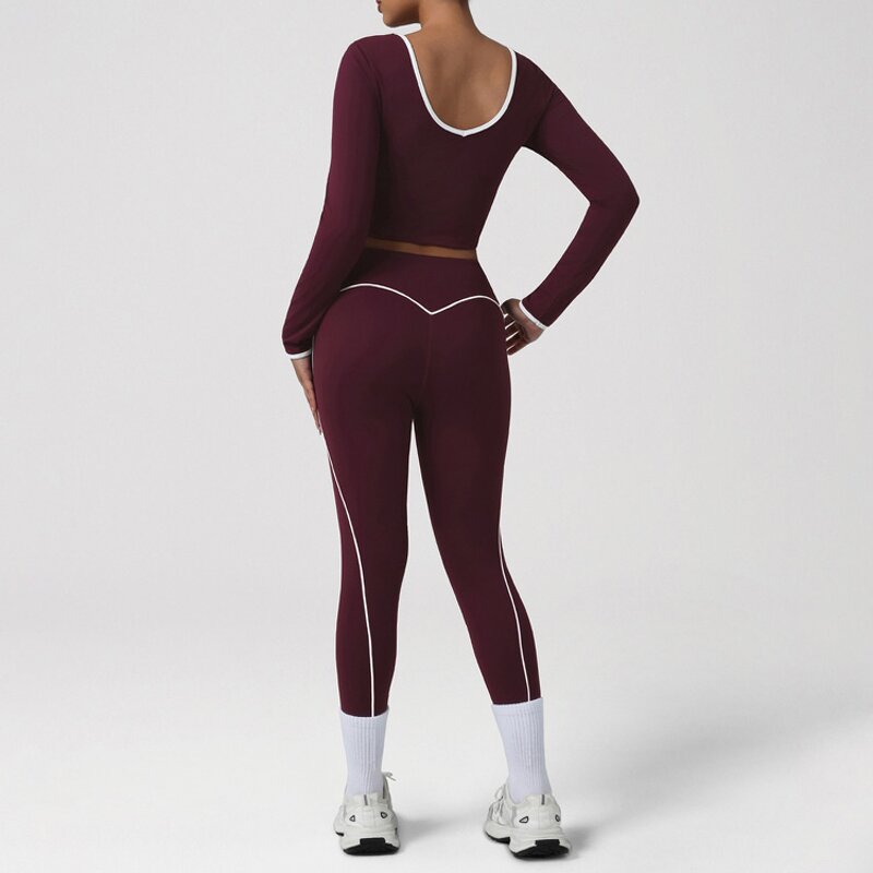 Yoga Set Factory - 2026 Fashion White Binding Nude