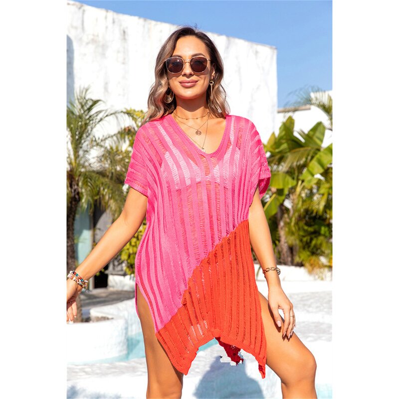 Bikini Cover up Factory - Colorful Lace up Casual