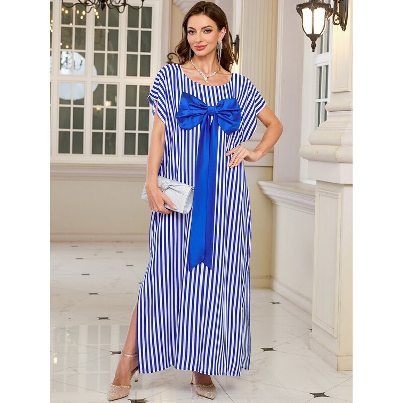 Kimono Robe Factory - 2026 Long Stripe Bow Tie