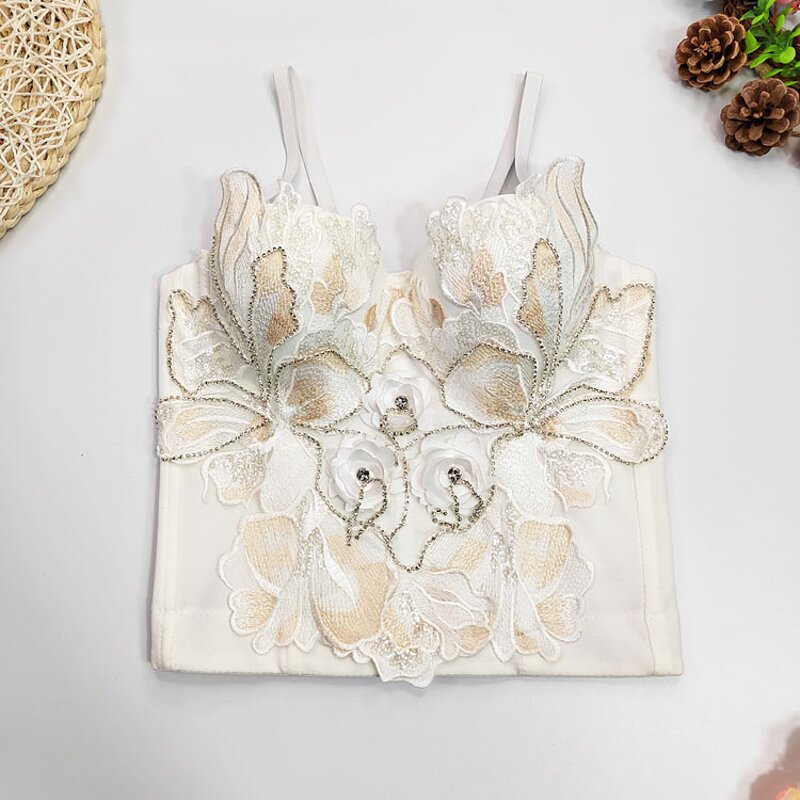 Bustier Top Factory - Slimming Beaded Embroidery