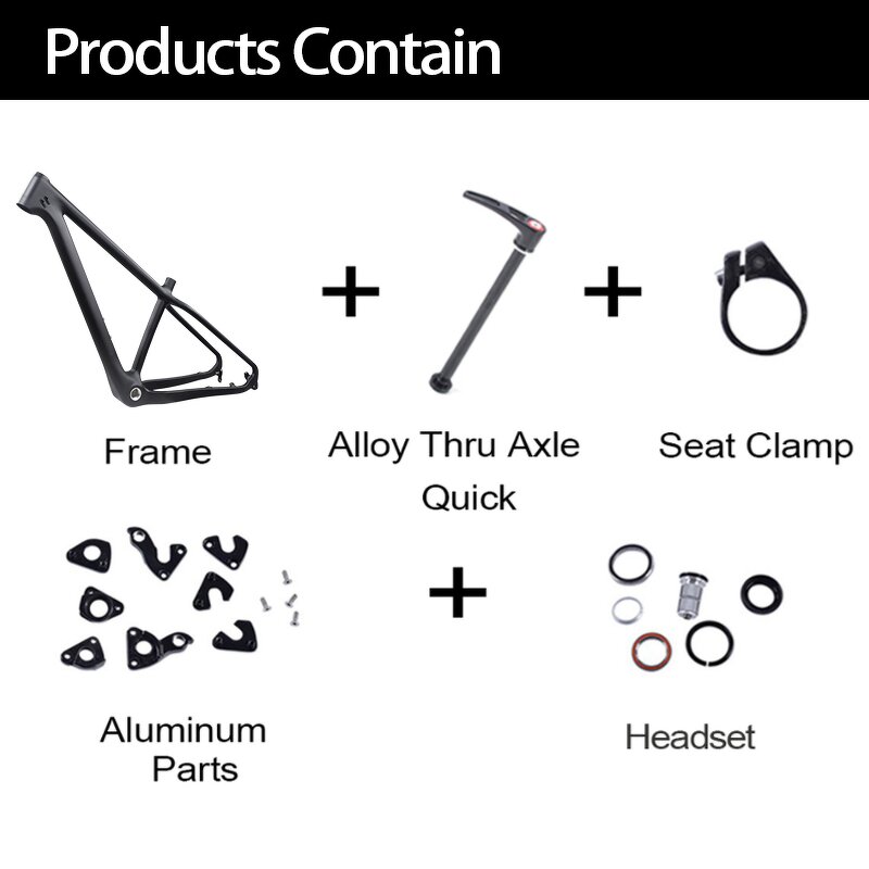 Fat Tire Bike Frame Manufacturer - OEM Full Carbon 26er Disc 160mm BSA Frameset