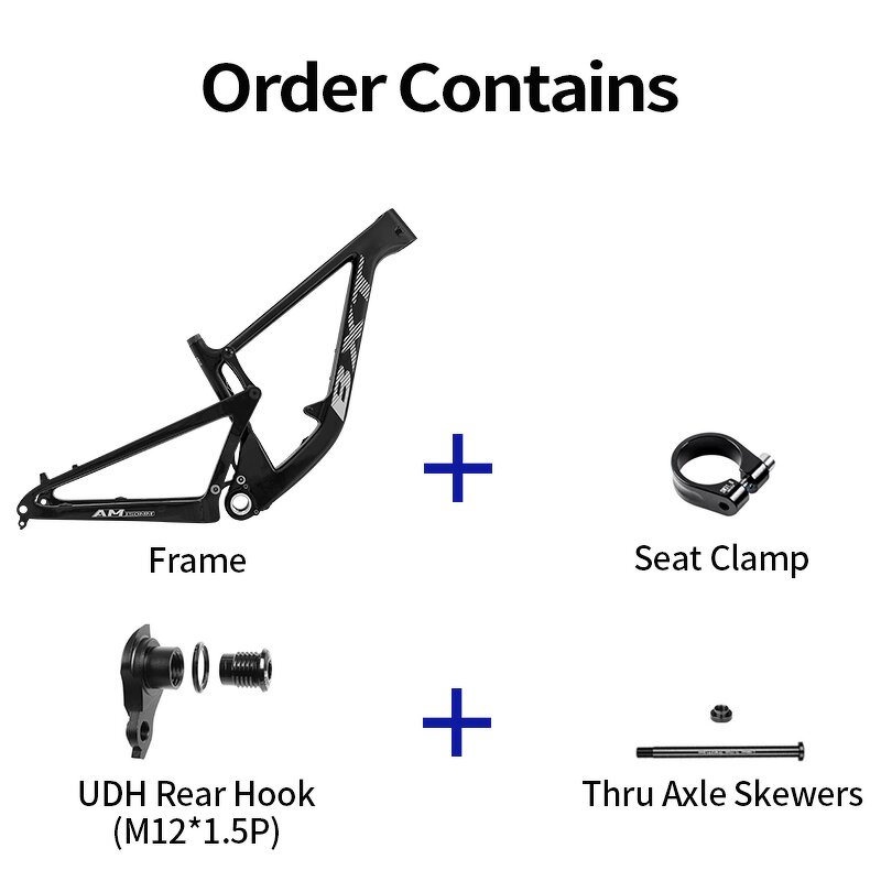 AM Frame Manufacturer - OEM AM-117 Carbon 29er 150mm Travel VPP Boost 148mm