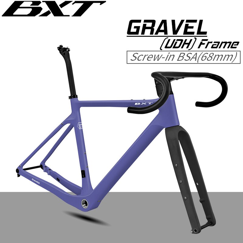 Gravel Frame Manufacturer - OEM New 700C45C Full Hidden Cable Aero Frame Set