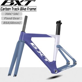 Track Bike Frame Manufacturer - OEM New Color 700C28C Carbon Racing BSA Frame