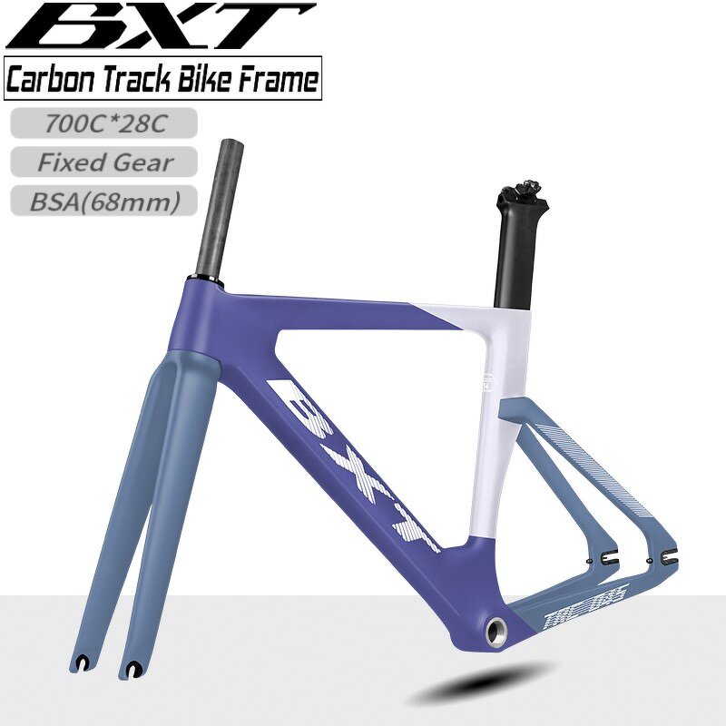 Track Bike Frame Manufacturer - OEM New Color 700C28C Carbon Racing BSA Frame