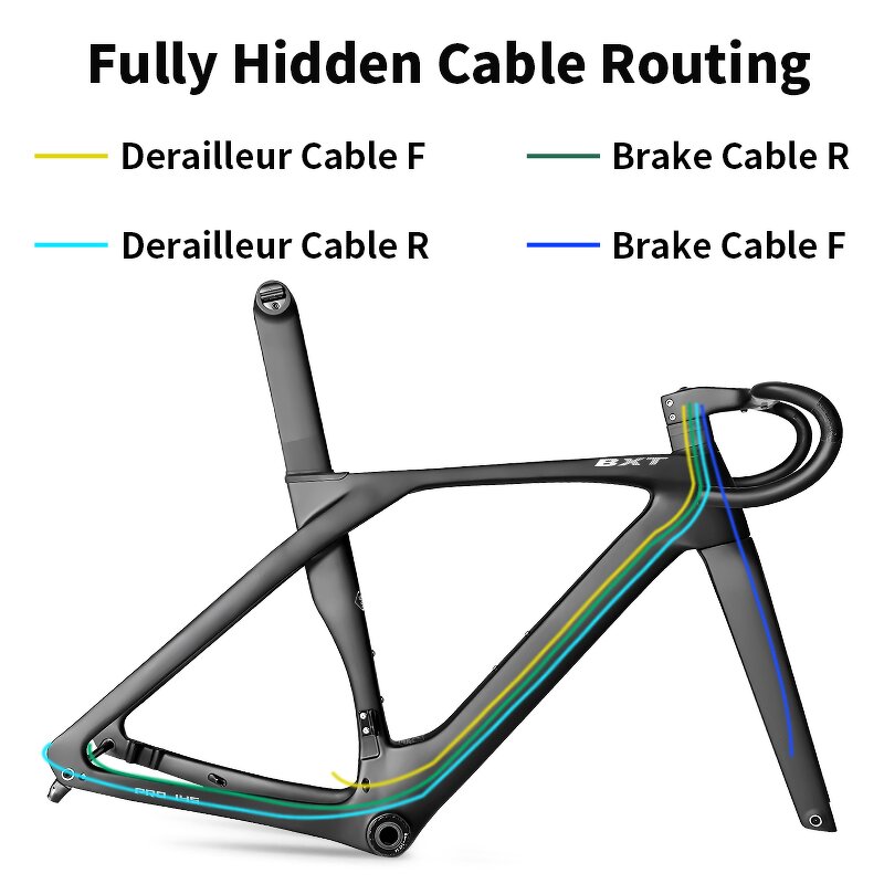 Road Bike Frame Manufacturer - OEM 2025 Carbon Disc T47 Di2 Internal Routing