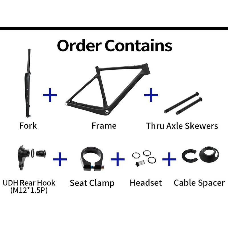 Gravel Bicycle Frame Manufacturer - OEM Full Carbon Disc Di2 Fully Hidden Cable