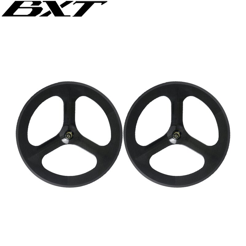 Road Bike Wheelset Manufacturer - OEM 700c Carbon Disc Brake 3 Spoke Wheels