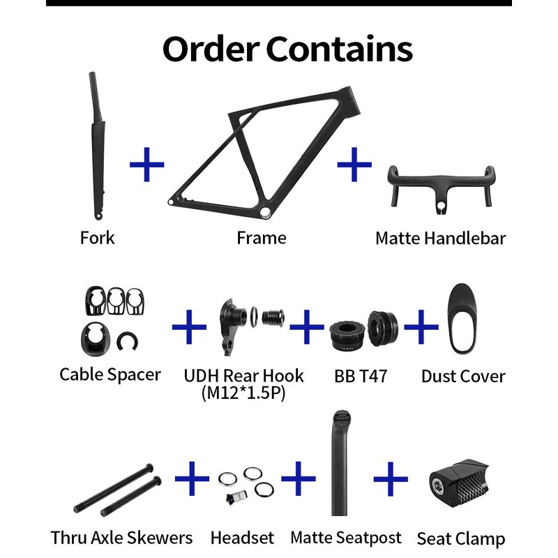 Road Bike Frame Manufacturer - OEM EVO-155 Carbon Disc T47 Di2 Internal Routing