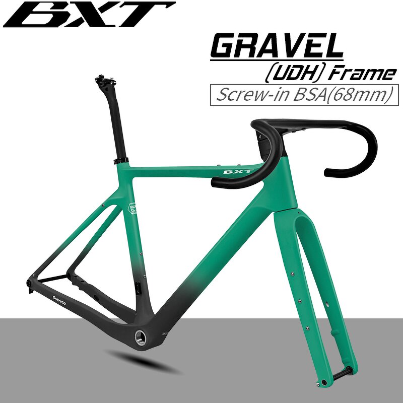 Gravel Frame Manufacturer - OEM T1000 Carbon Full Internal Cable Routing UDH