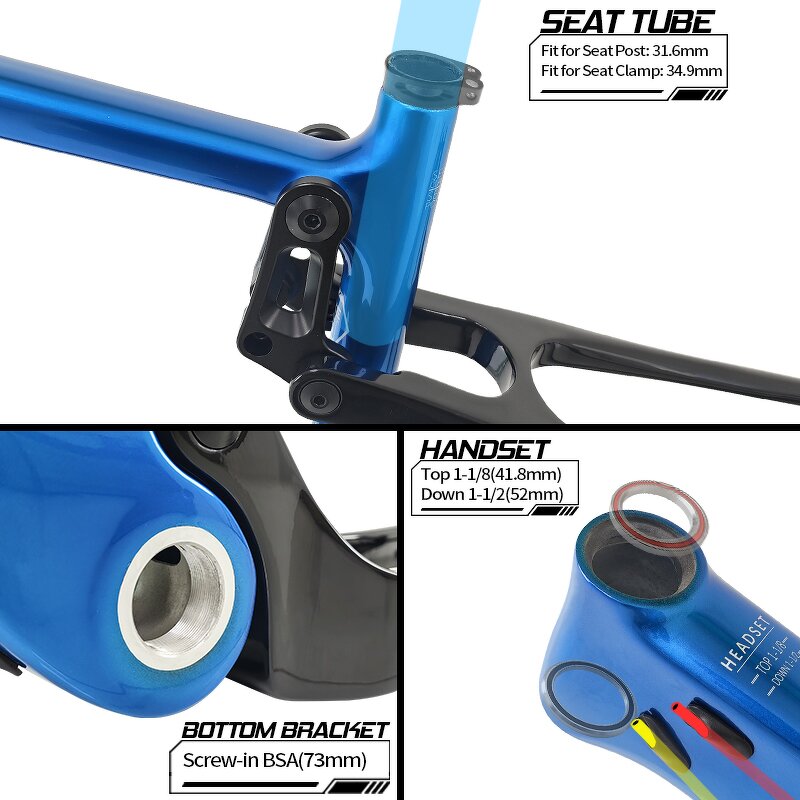 Suspension Carbon Frame Manufacturer - OEM 29er Customized Logo Boost Soft Tail