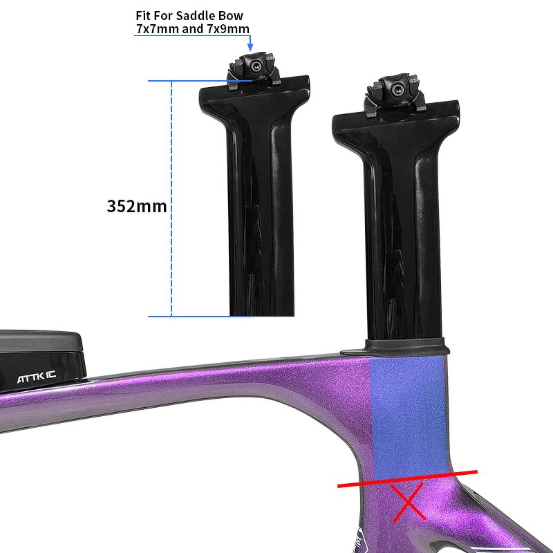 TT Bike Frame Manufacturer - OEM Carbon Disc Time Trial Frame with TT Handlebar