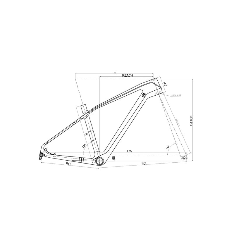 MTB Frame Manufacturer - OEM MTB-036 T1000 Carbon 27.5 Disc Racing Bike Frame