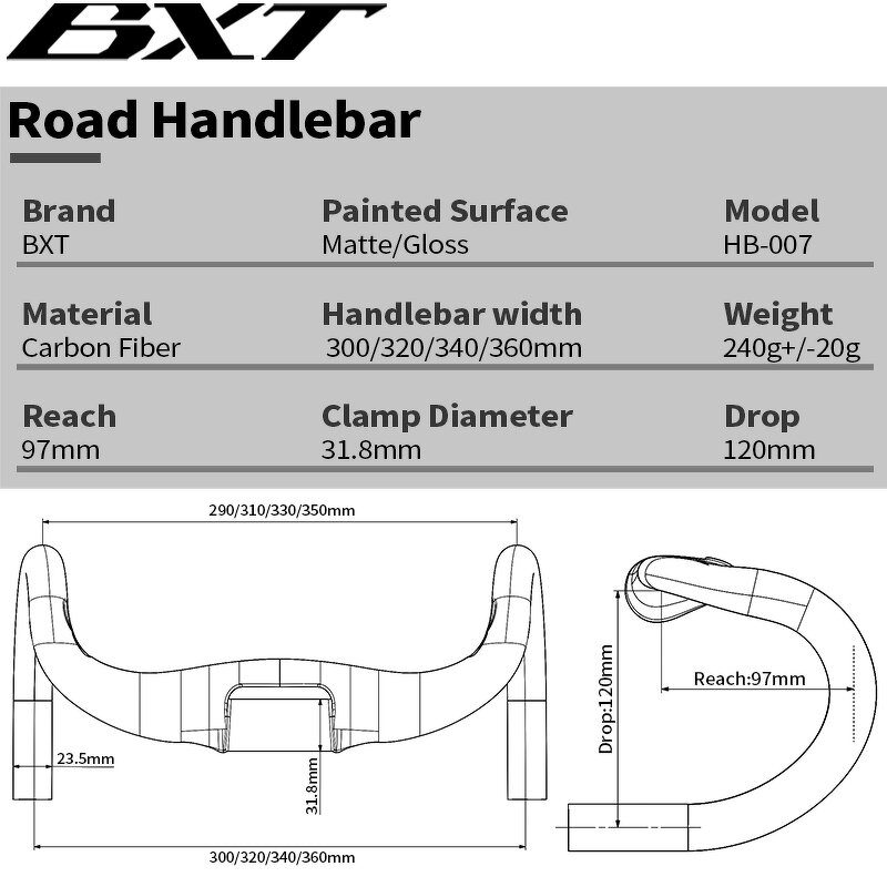 Carbon Handlebars Manufacturer - OEM Full Carbon Aero Internal Cable Drop Bar