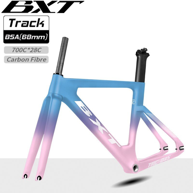 Track Bike Frame Set Manufacturer - OEM Carbon T800 700C Fixed Gear BSA Frame