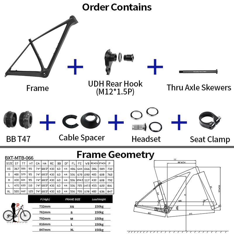 Mountain Bike Frame Manufacturer - OEM 2025 T1000 Carbon 29er Boost 148mm UDH