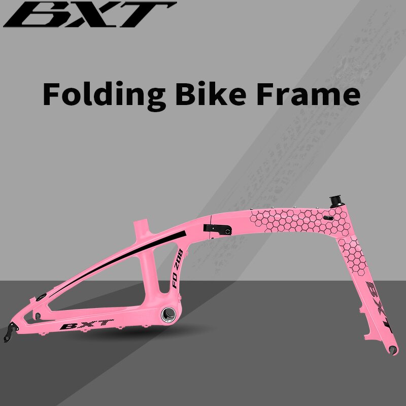 Folding Bike Frame Manufacturer - OEM Ultralight 20" Carbon Disc BSA Frameset