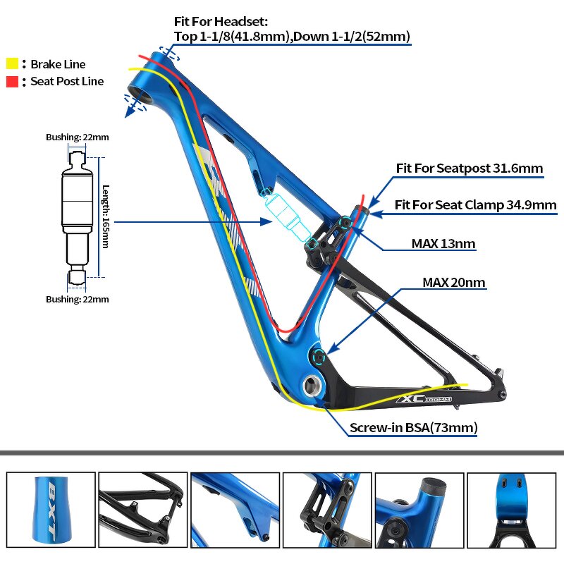 Carbon MTB Frame Manufacturer - OEM 29er Full Suspension Customized Logo Boost