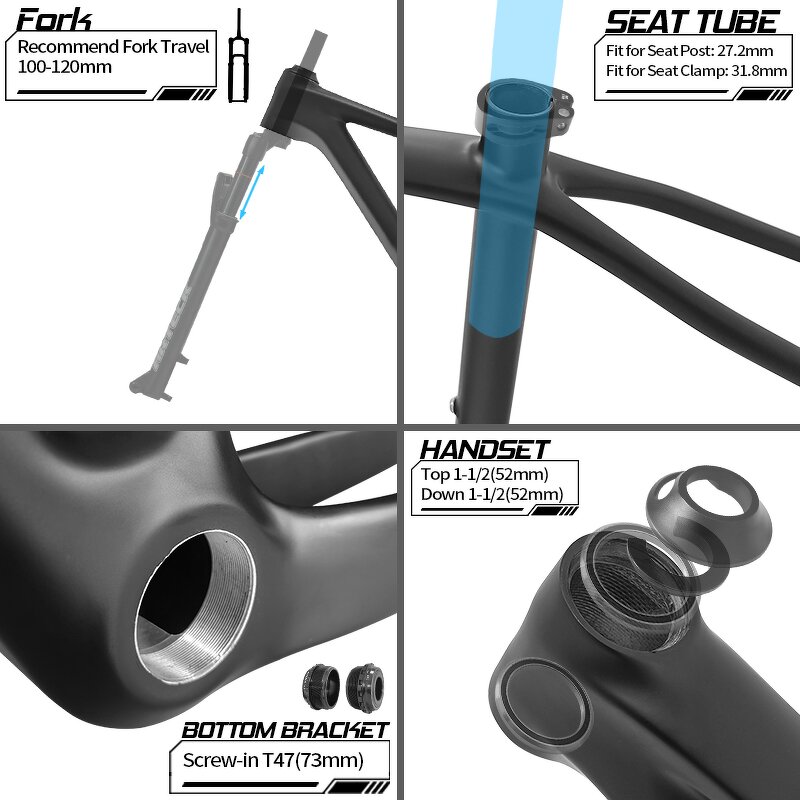 Mountain Bike Frame Manufacturer - OEM 2025 T1000 Carbon 29er Boost 148mm UDH