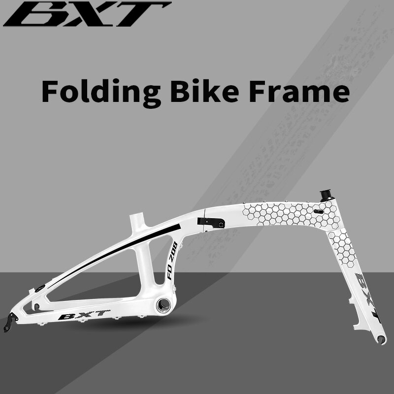 Folding Bike Frame Manufacturer - OEM Ultralight 20" Carbon Disc BSA Frameset