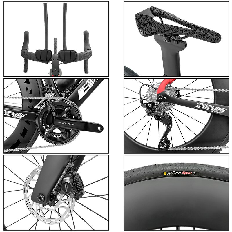 TT Bike Manufacturer - OEM Carbon Time Trial Disc 105 7120 24 Speed Complete