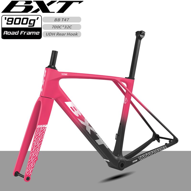 Road Frame Manufacturer - OEM T1000 Carbon Disc Brake Frame T47 Screw-in 68mm