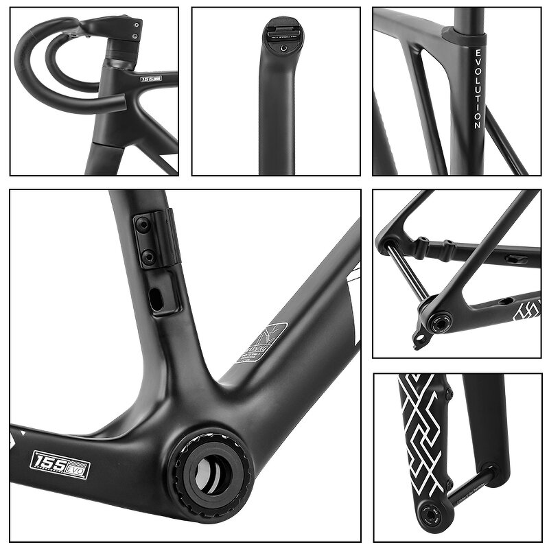 Road Bike Frame Manufacturer - OEM 2025 T1000 Carbon Disc Brake Mechanical& Di2