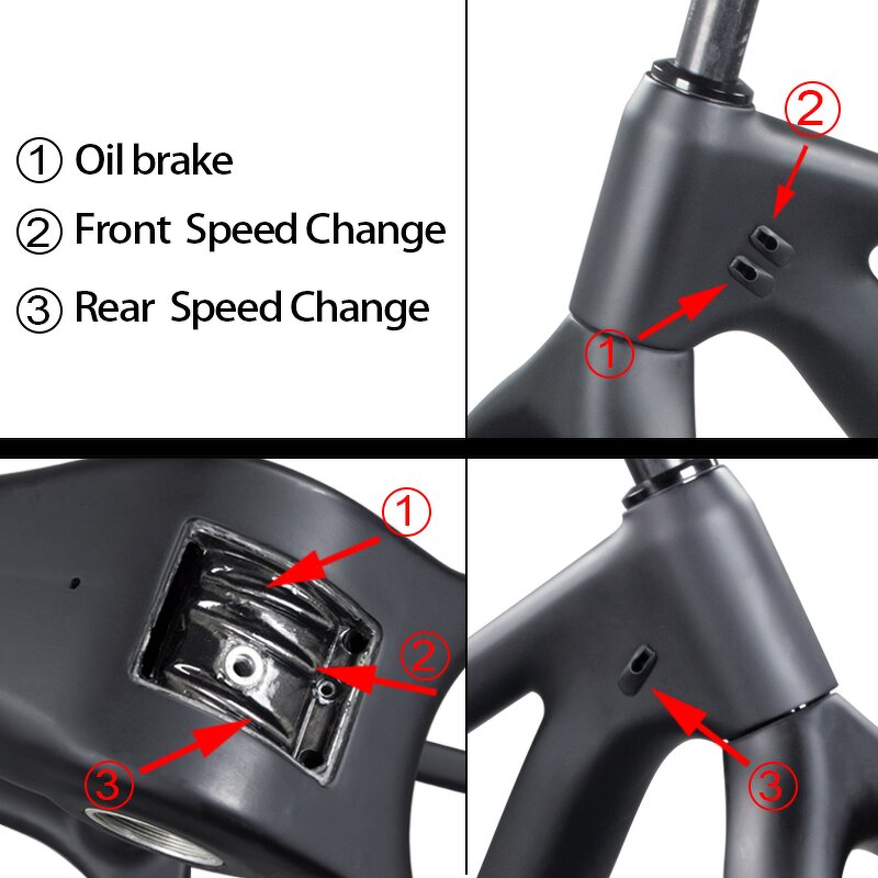 Snow Bike Frame Manufacturer - OEM New Carbon Fat Bike 264.8 Tires Frame+Fork