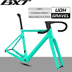 Gravel Bike Frame Manufacturer - OEM 700C45C BSA UDH Full Hidden Line Frame