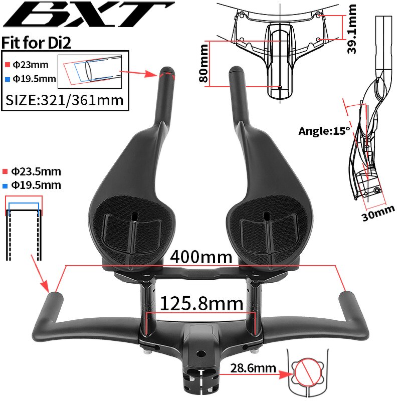 TT Handlebar Manufacturer - OEM Carbon Road Bicycle Aero TT Bar Trial Bar