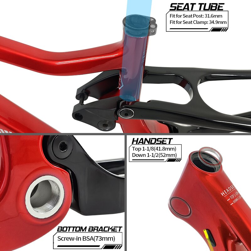 MTB Carbon Frame Manufacturer - OEM 24er Full Suspension Teenager Sport Bike