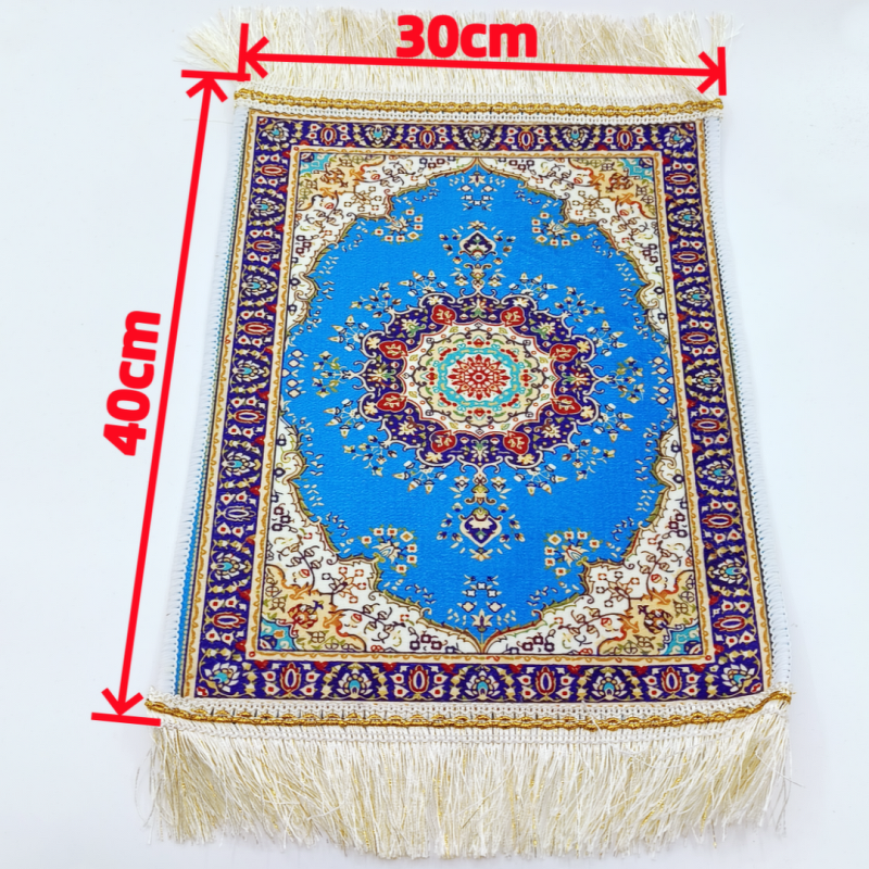 Prayer Mat Supplier - Foldable Ice Silk Tassel Carpet for Camping