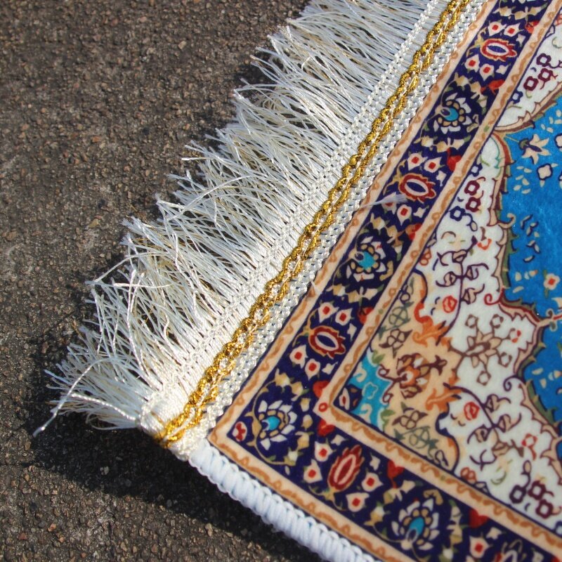 Islamic Prayer Rug Supplier - Foldable Anti-Slip Floral Design