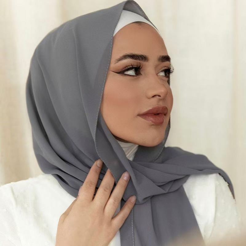 Islamic Hijab Scarf Supplier - Custom Solid Chiffon Wholesale
