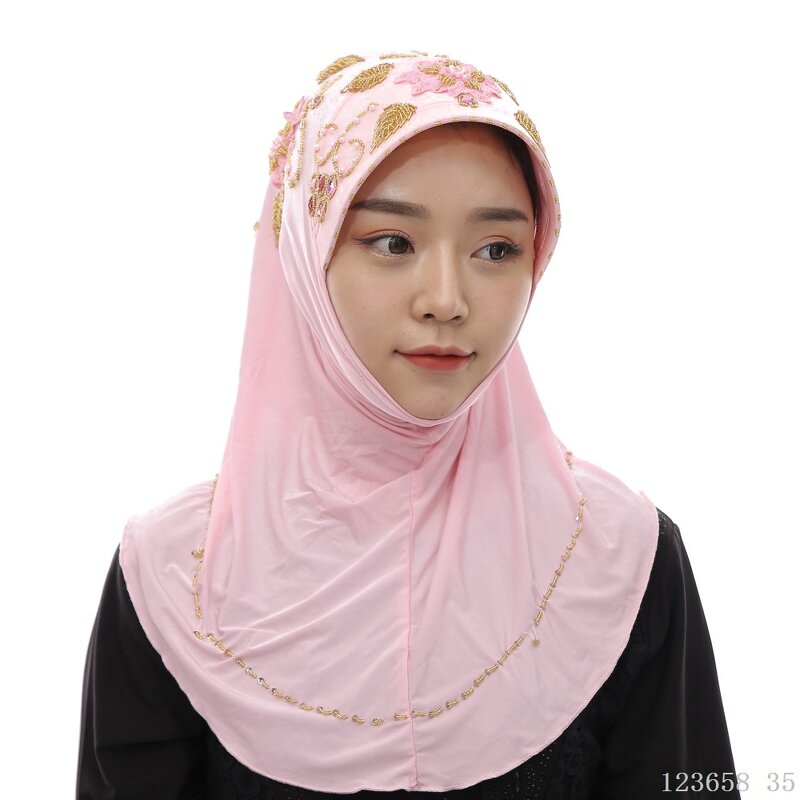 Muslim Headscarf Factory - OEM Handmade Beaded Pullover Scarf
