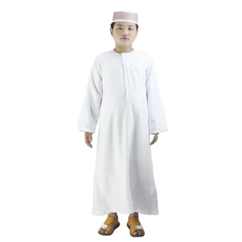 Islamic Clothing for Men Factory - OEM Simple Round Neck Robe