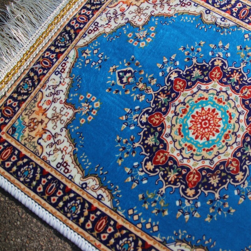 Islamic Prayer Rug Manufacturer - Washable Floral Non-Slip Design