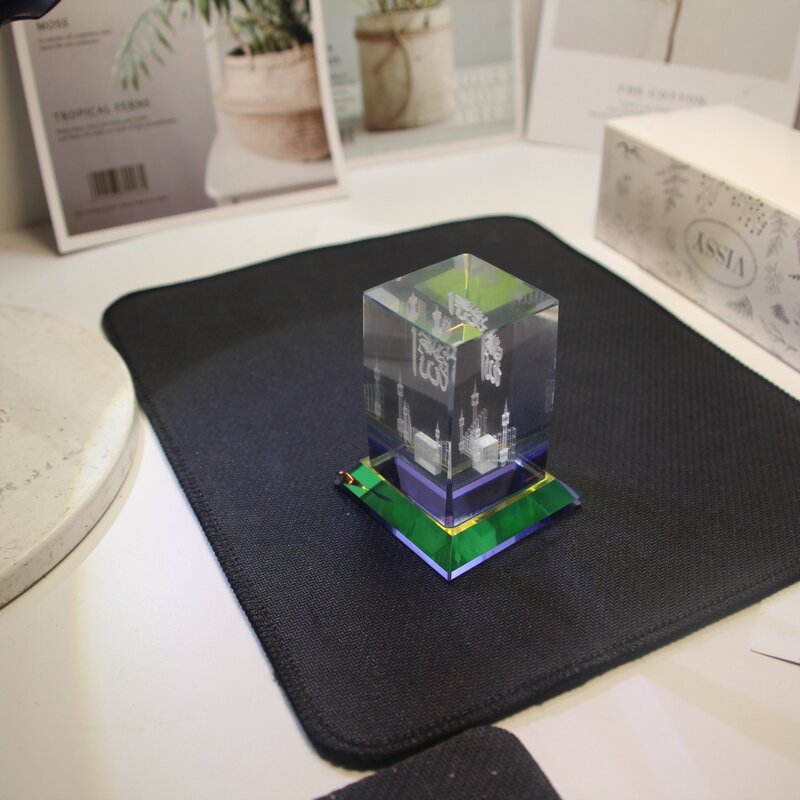Ramadan Decorations Manufacturer - Crystal Glass Wall Table Ornament