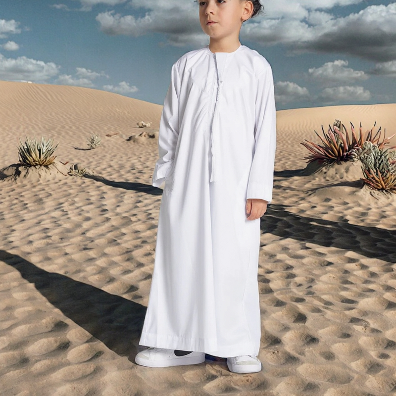 Kids Thobe Supplier - Custom Emirati Style Prayer Wear Factory