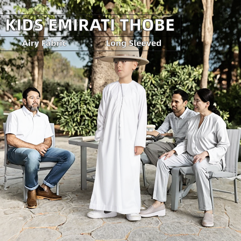 Kids Thobe Supplier - Custom Emirati Style Prayer Wear Factory