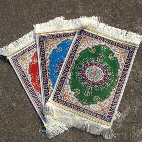 Prayer Mat Supplier - Foldable Ice Silk Tassel Carpet for Camping