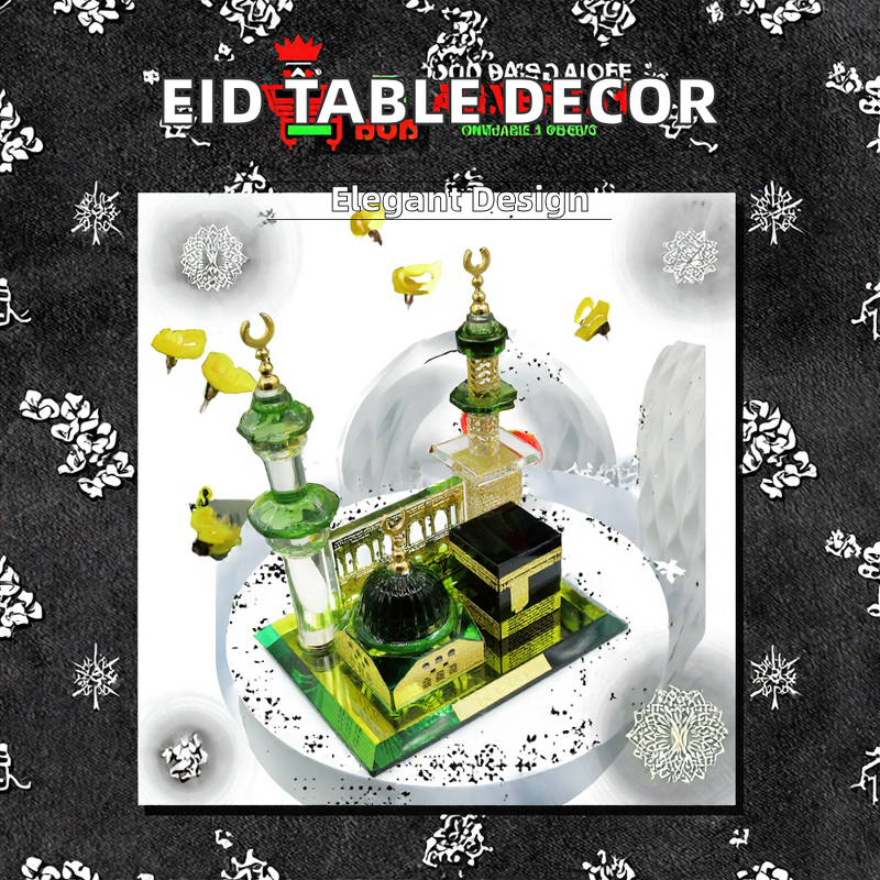 Crystal Glass Decor Manufacturer - Portable Islamic Table Centerpiece
